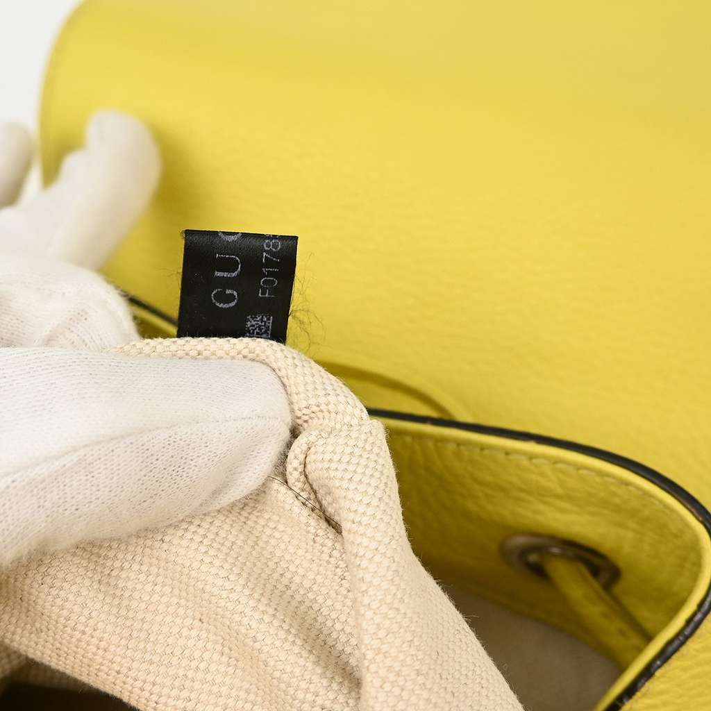 Gucci Bamboo Tassel Backpack Yellow Leather Good condition - Box View