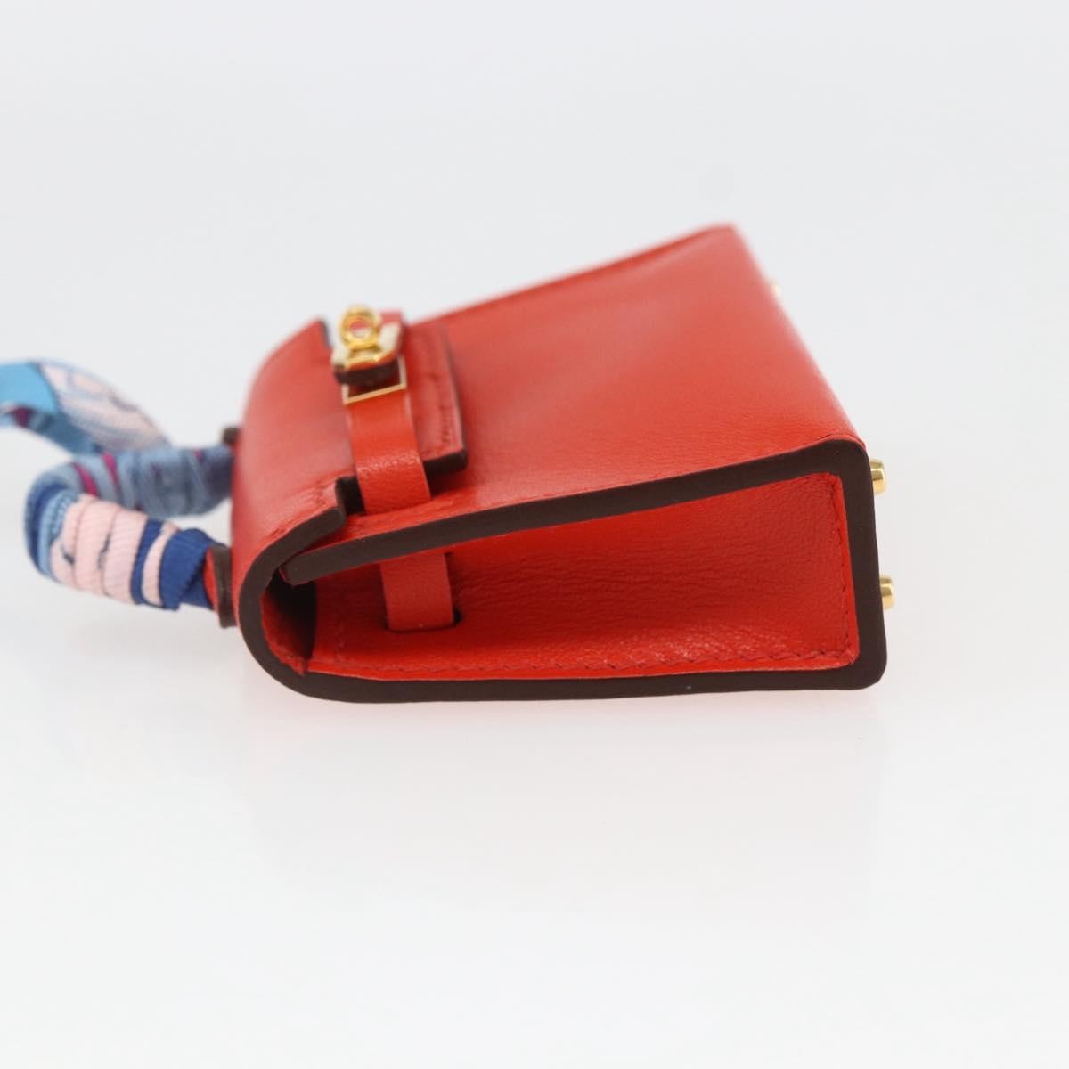 Hermès Kelly Twilly Bag Charm Orange Leather Very good condition - Inside View