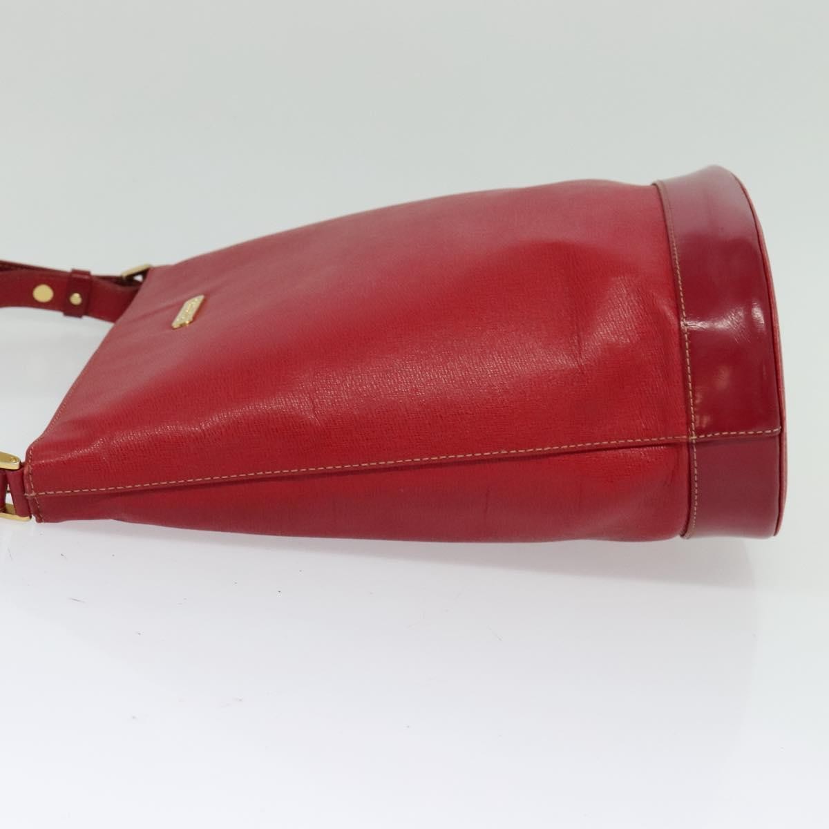 Burberry Vintage Shoulder Bag Red Leather Good condition - Inside View