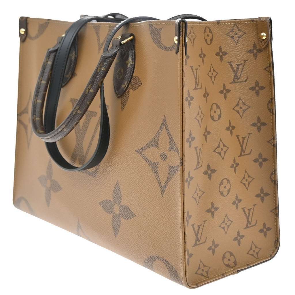 Louis Vuitton OnTheGo Tote Brown Leather Good condition - Model View