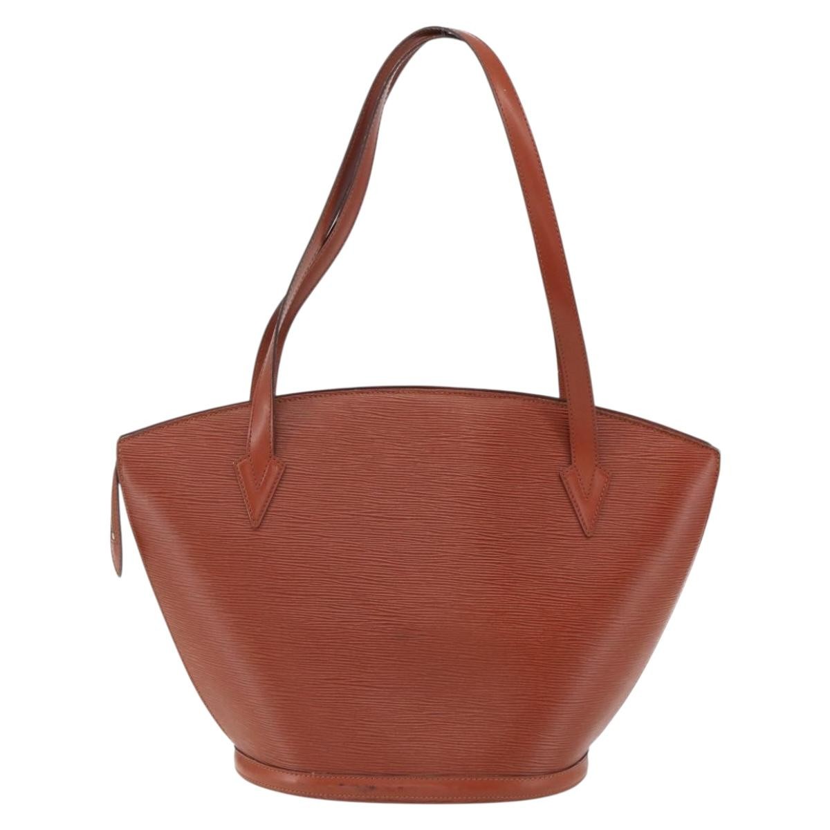 Louis Vuitton Saint Jacques Handbag Brown Leather Good condition - Back View