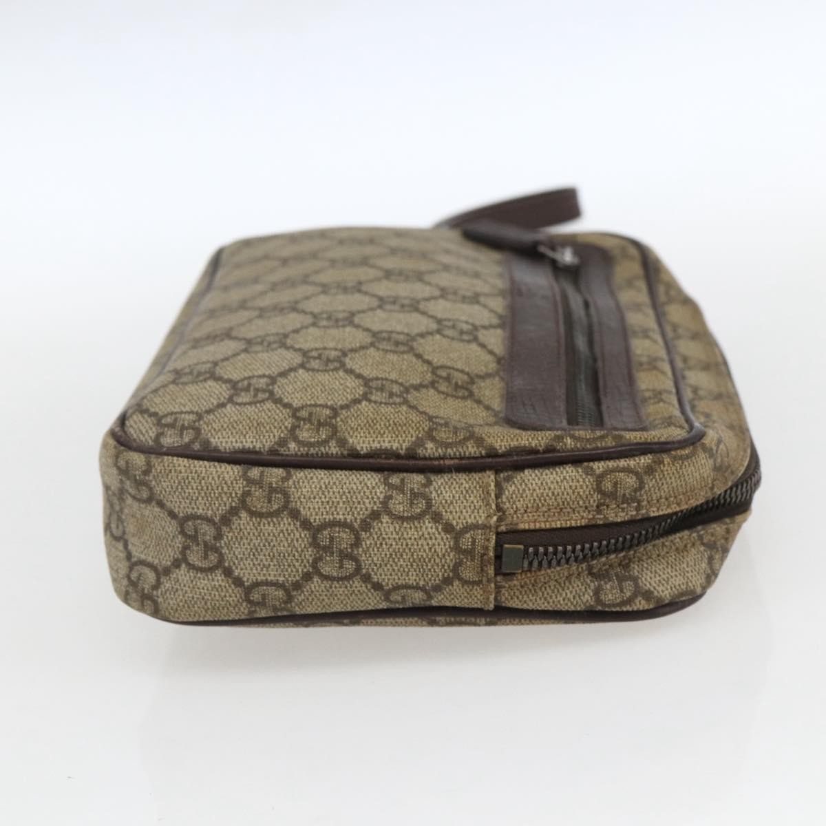 Gucci Wristlet Clutch Beige Canvas Good condition - Model View