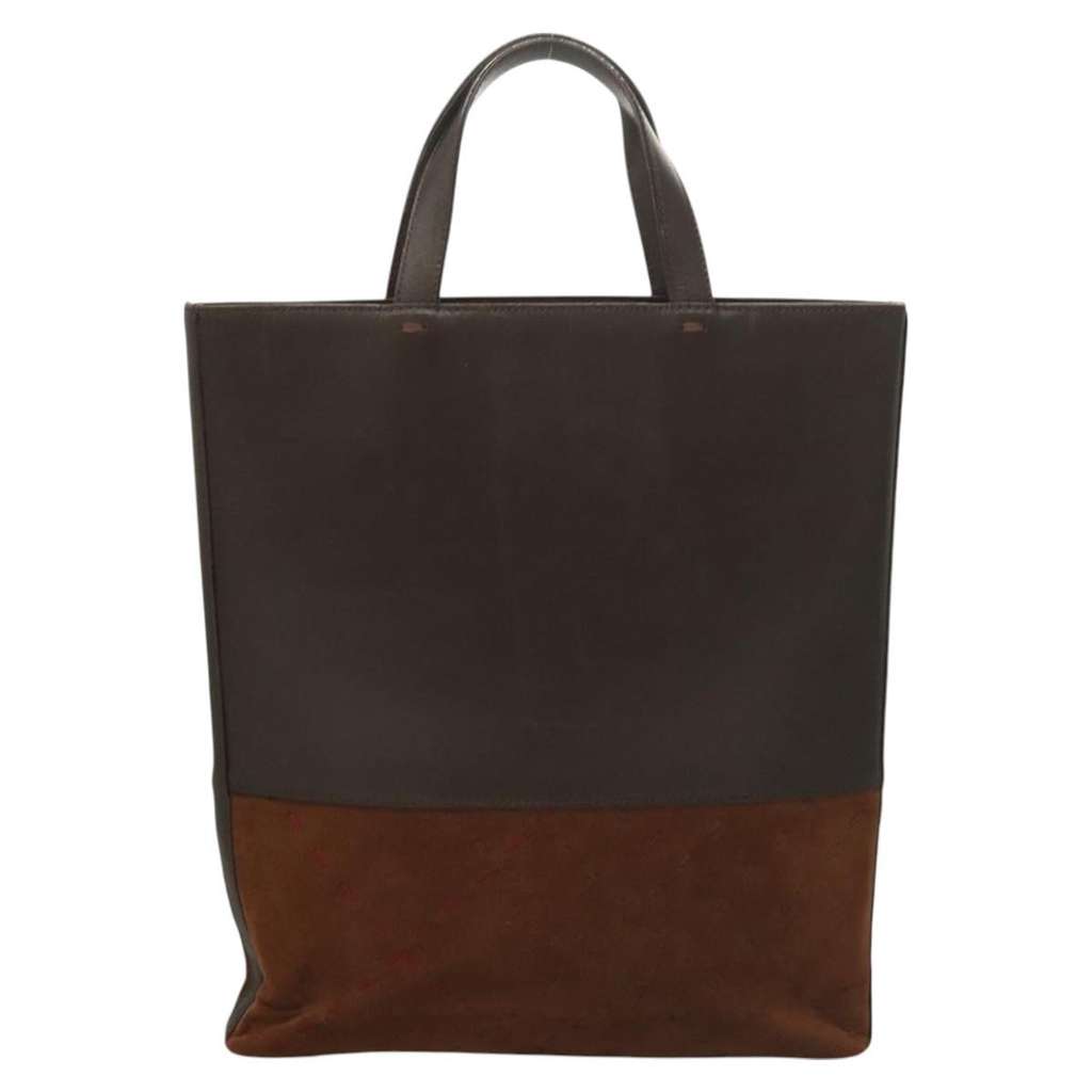 Burberry Vintage Handbag Brown Leather Good condition - Back View