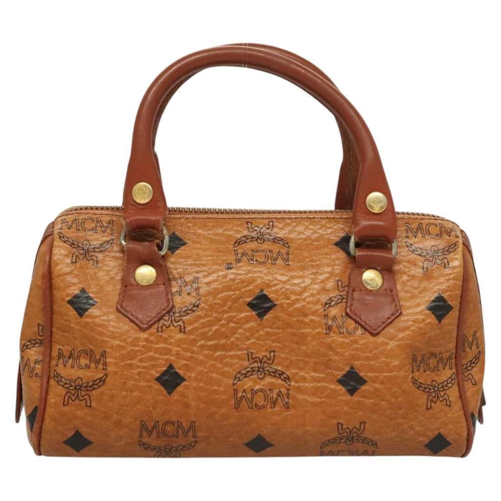 Mcm Visetos logogramme Handbag Brown Good condition - Back View