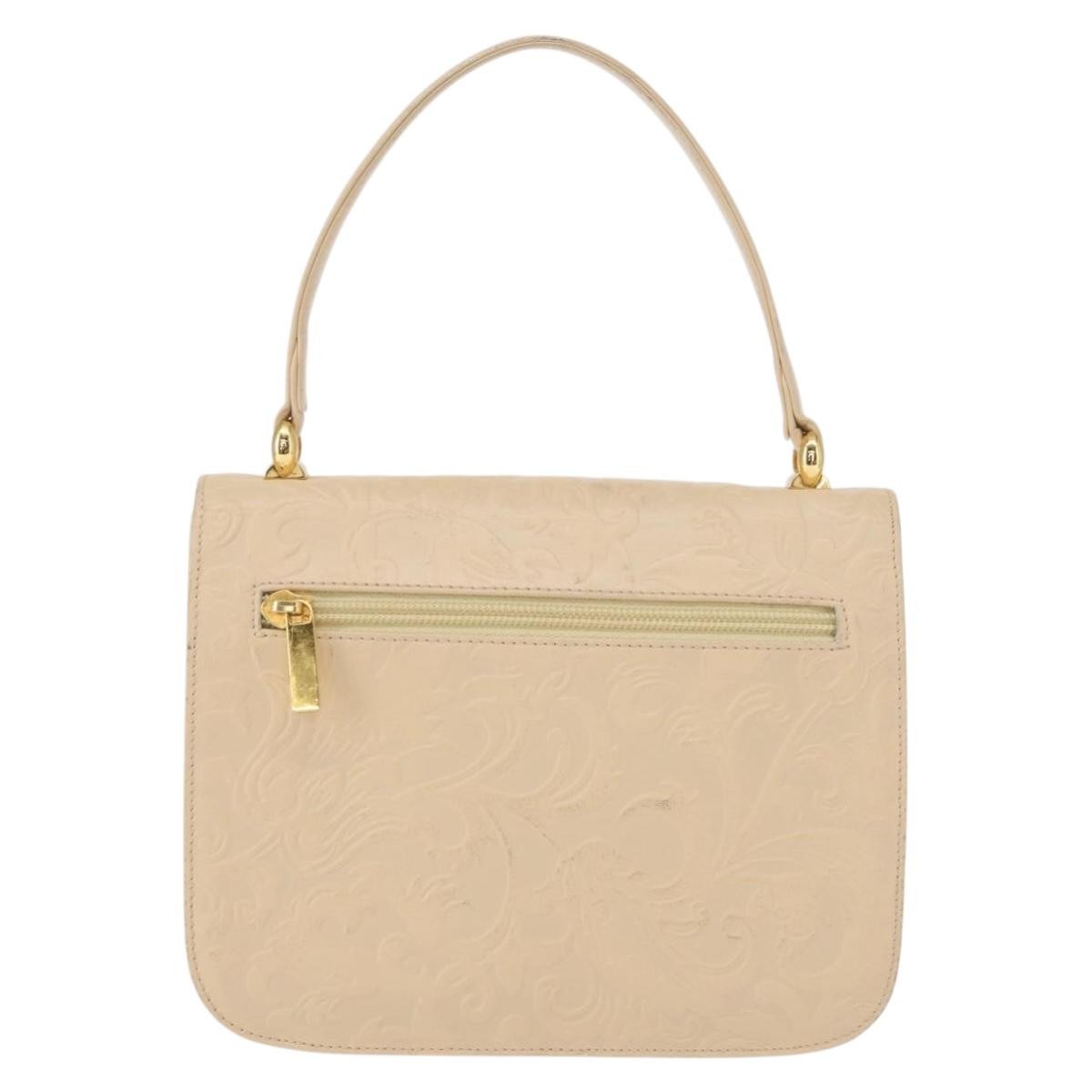 Balenciaga Vintage handbag Beige Leather Fair condition - Back View