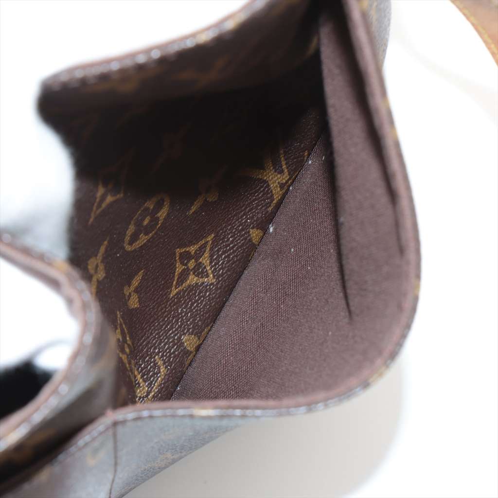 Louis Vuitton Menilmontant Handbag Brown Canvas Good condition - Box View