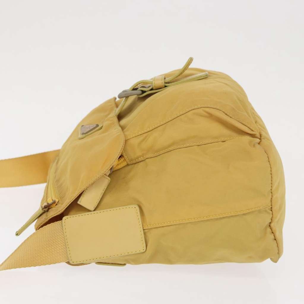 Prada Buckle Messenger Bag Yellow Good condition - Model View