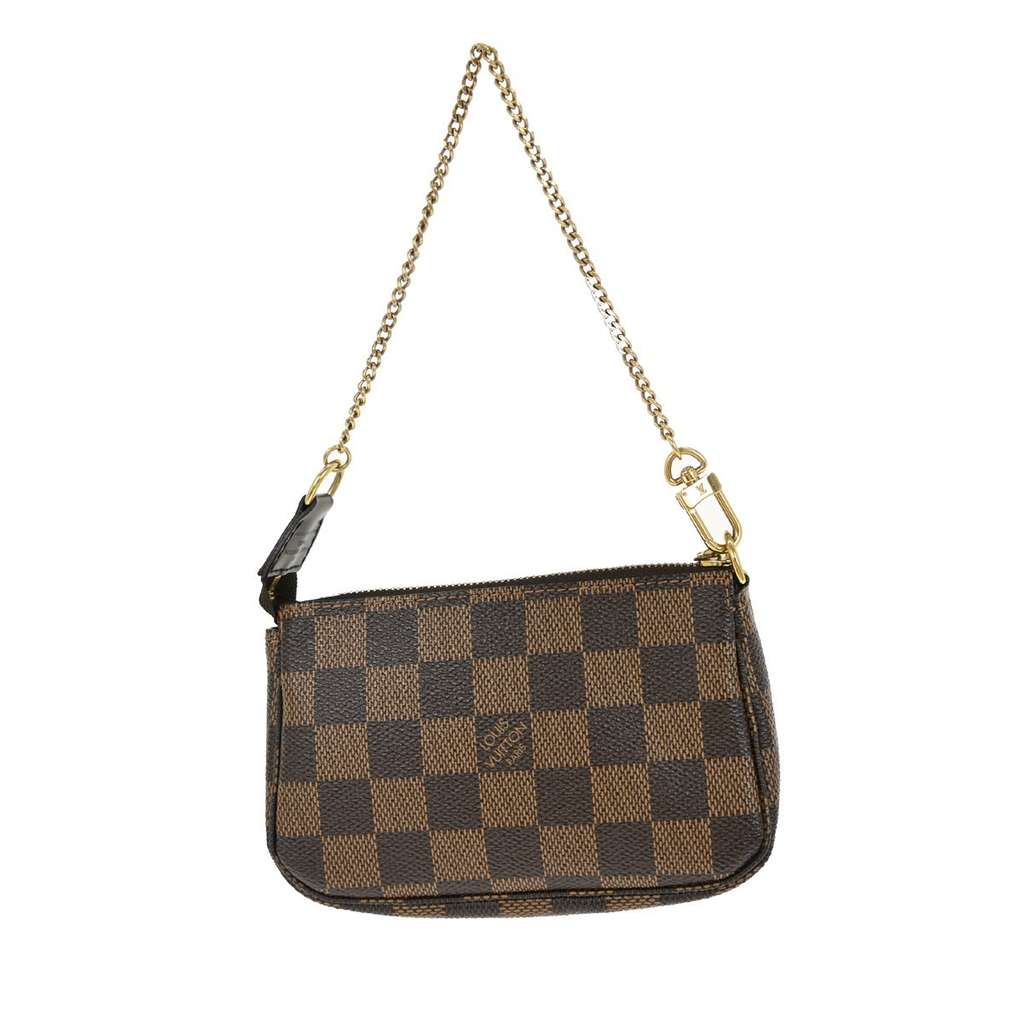 Louis Vuitton Mini pochette accessoires Brown Canvas Good condition - Back View