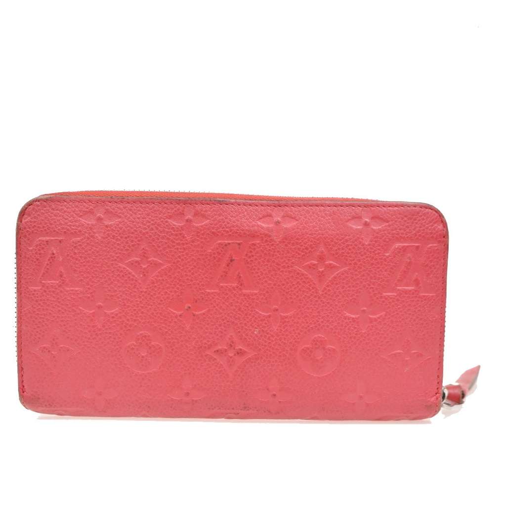 Louis Vuitton Portefeuille zippy Monogramme Empreinte Red Leather Fair condition - Back View