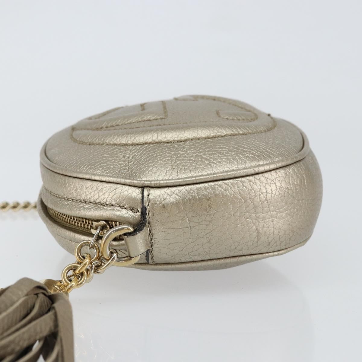 Gucci Soho Chain Bag Gold Leather Good condition - Model View