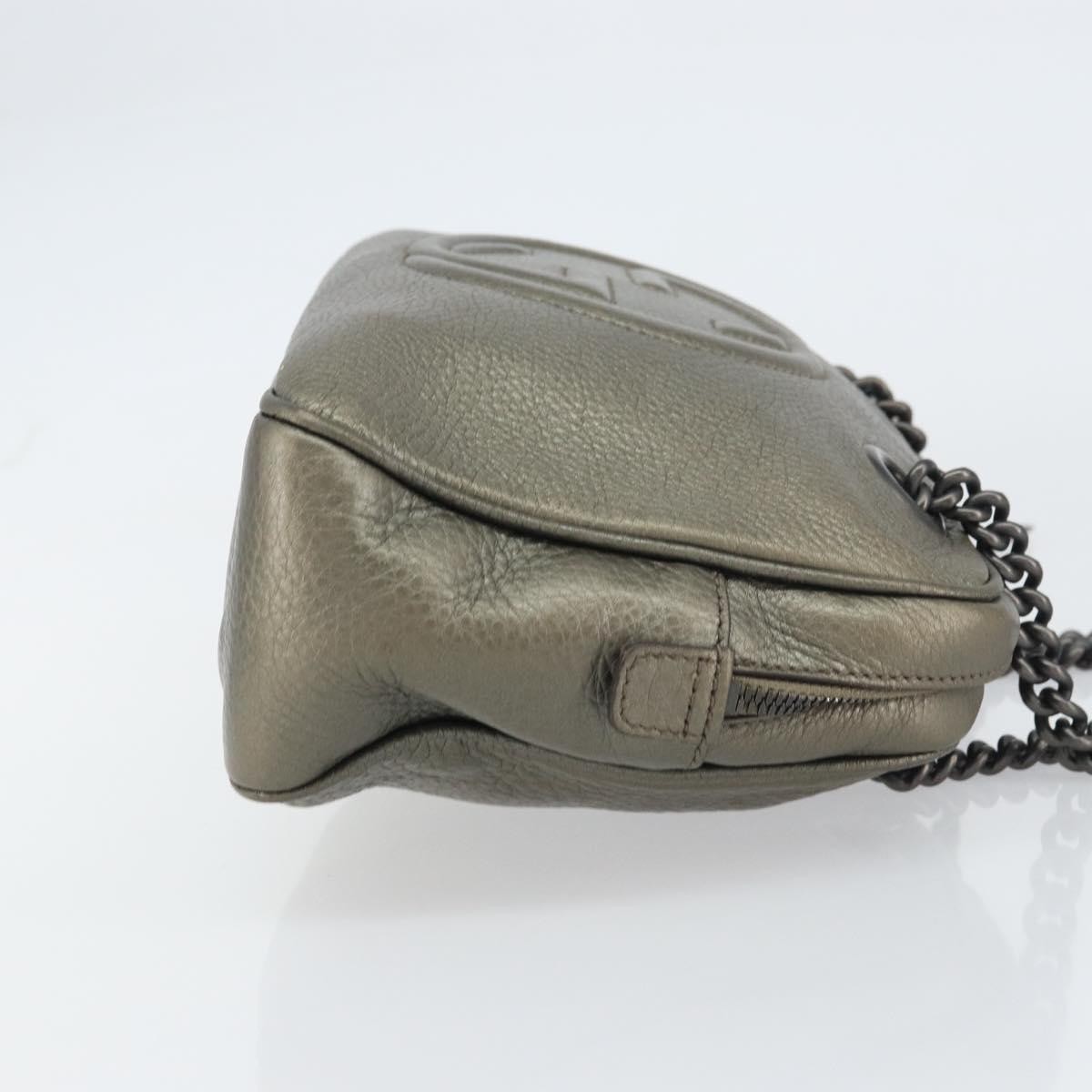 Gucci Soho Chain Zip Shoulder Bag Gold Leather Good condition - Inside View