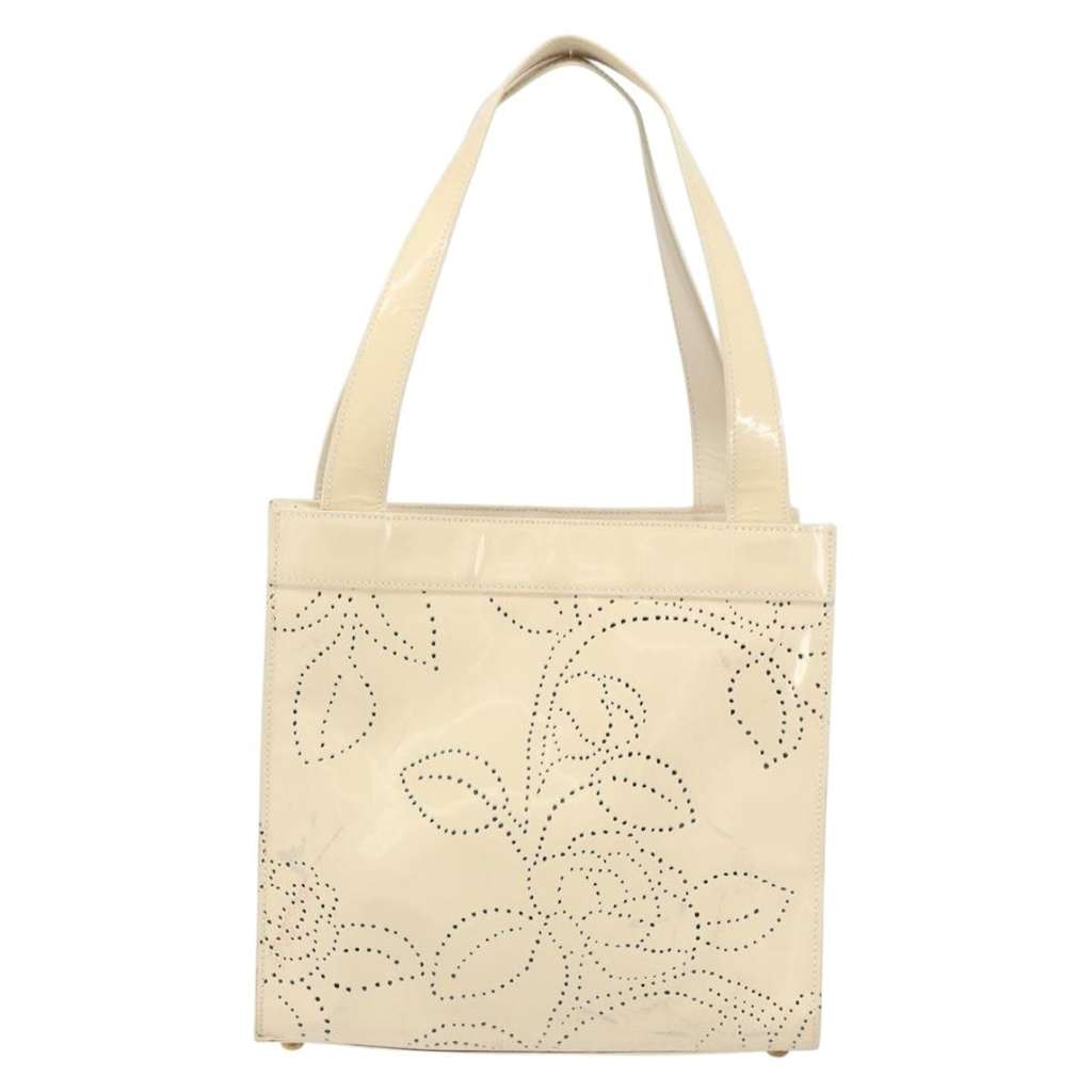 Chanel Camellia Tote Beige Fair condition - Back View