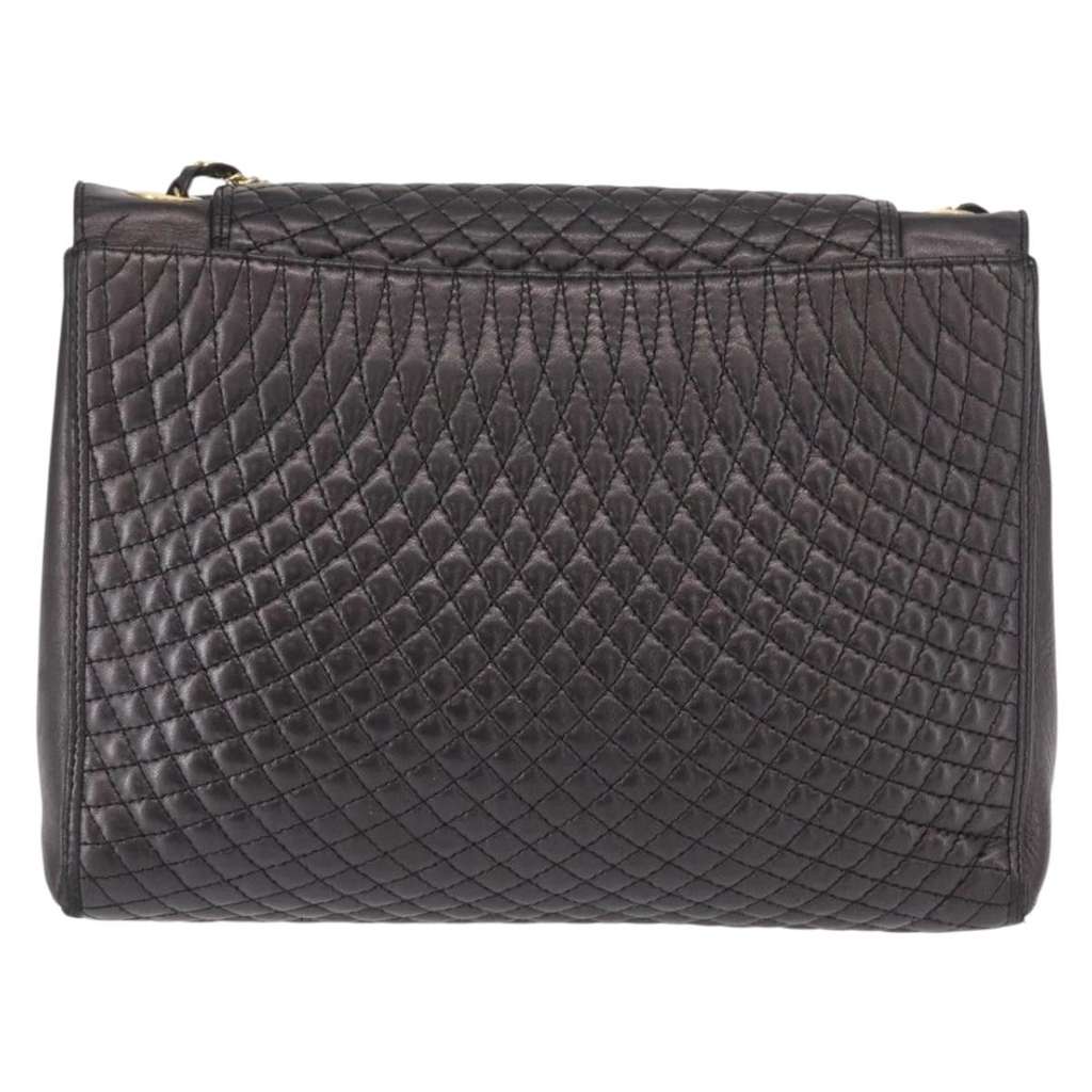 Bally Vintage Shoulder Bag Black Leather Good condition - Back View