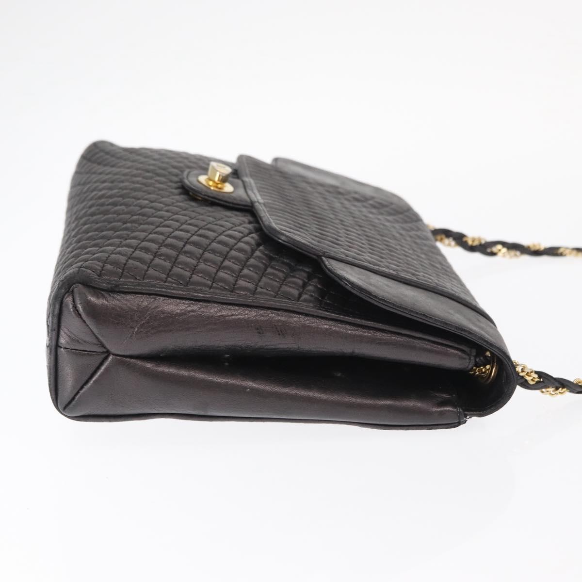 Bally Vintage Shoulder Bag Black Leather Good condition - Inside View