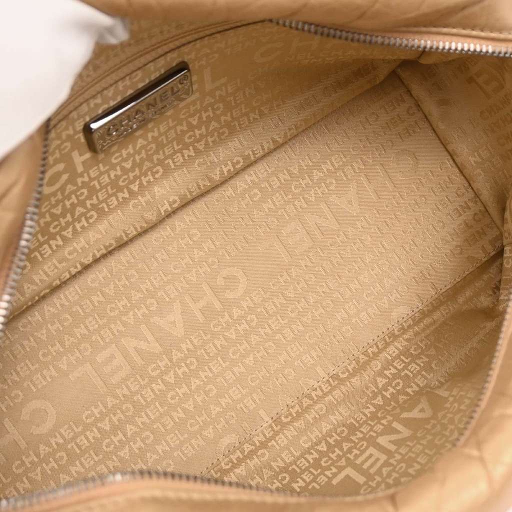 Chanel Lady Braid Flap Tote Gold Leather Good condition - Inside View