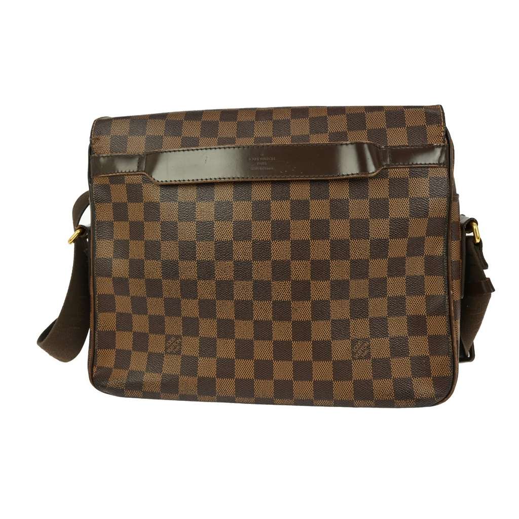 Louis Vuitton Shelton Messenger Bag Brown Canvas Fair condition - Back View