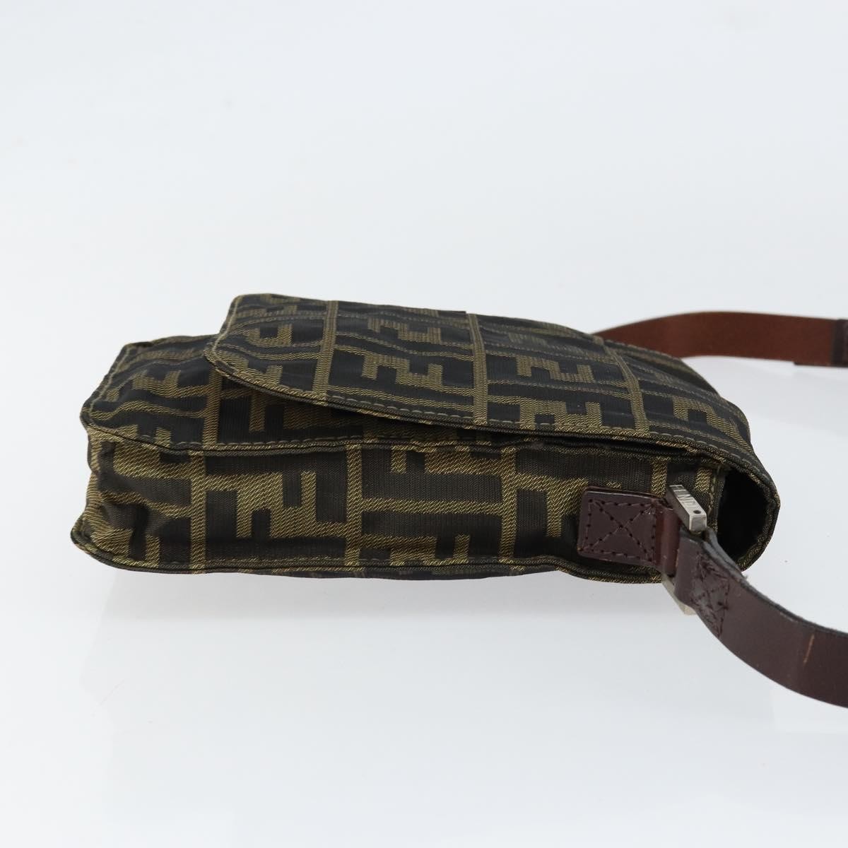 Fendi Flat Messenger Bag Brown Canvas Good condition - Inside View