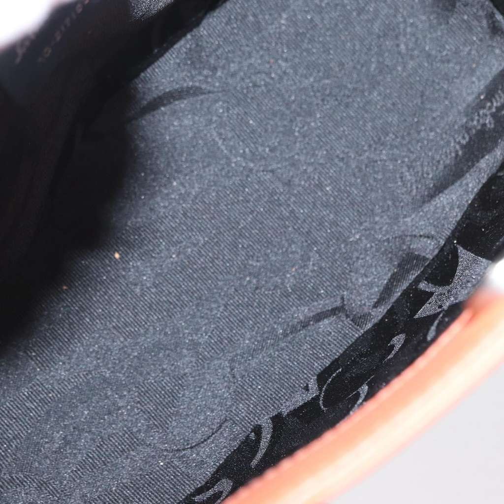 Salvatore Ferragamo Gancini handbag Orange Leather Good condition - Box View