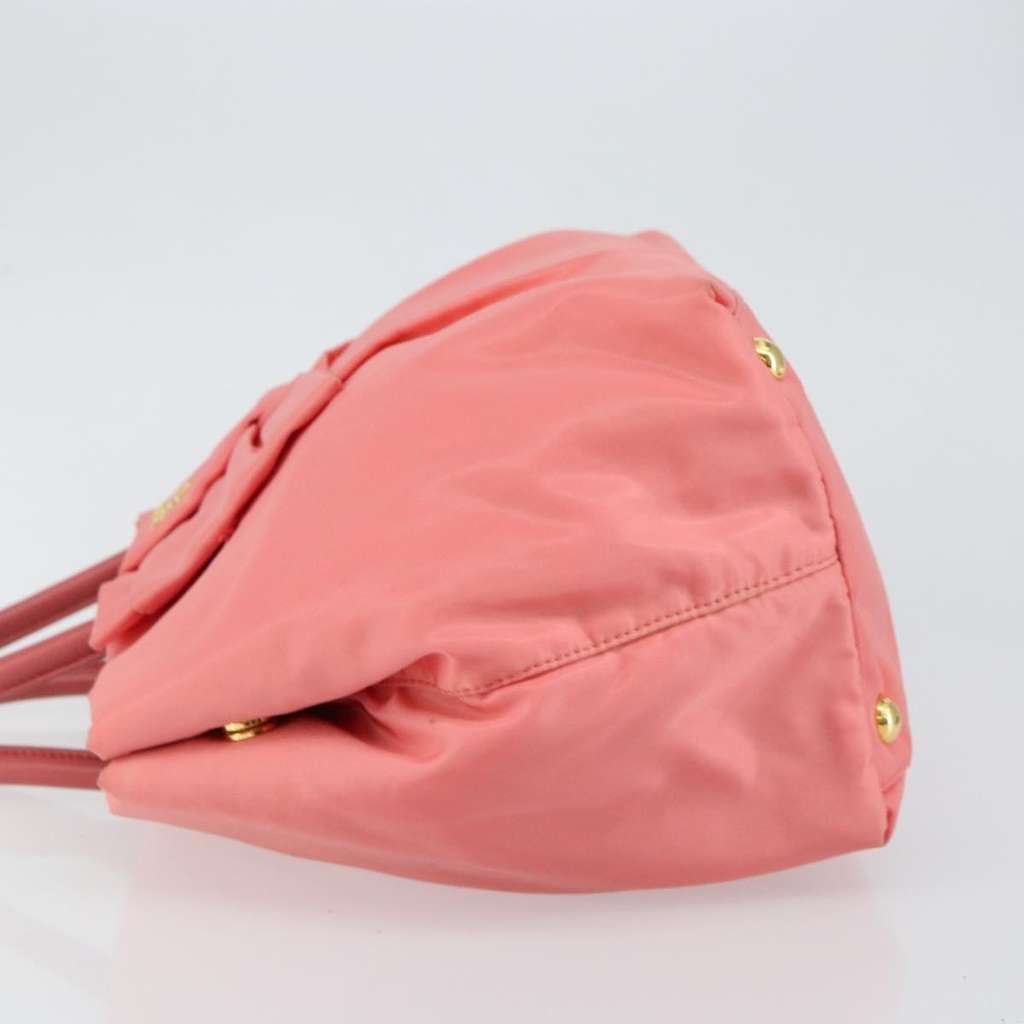 Prada Logo Bow Tote Pink Good condition - Model View