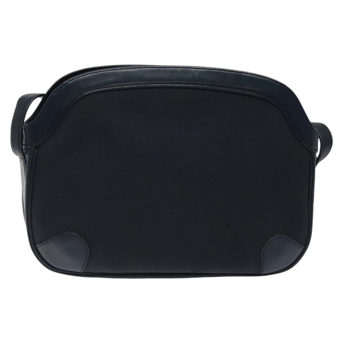 Burberry Vintage Shoulder Bag Navy Canvas Good condition - Back View