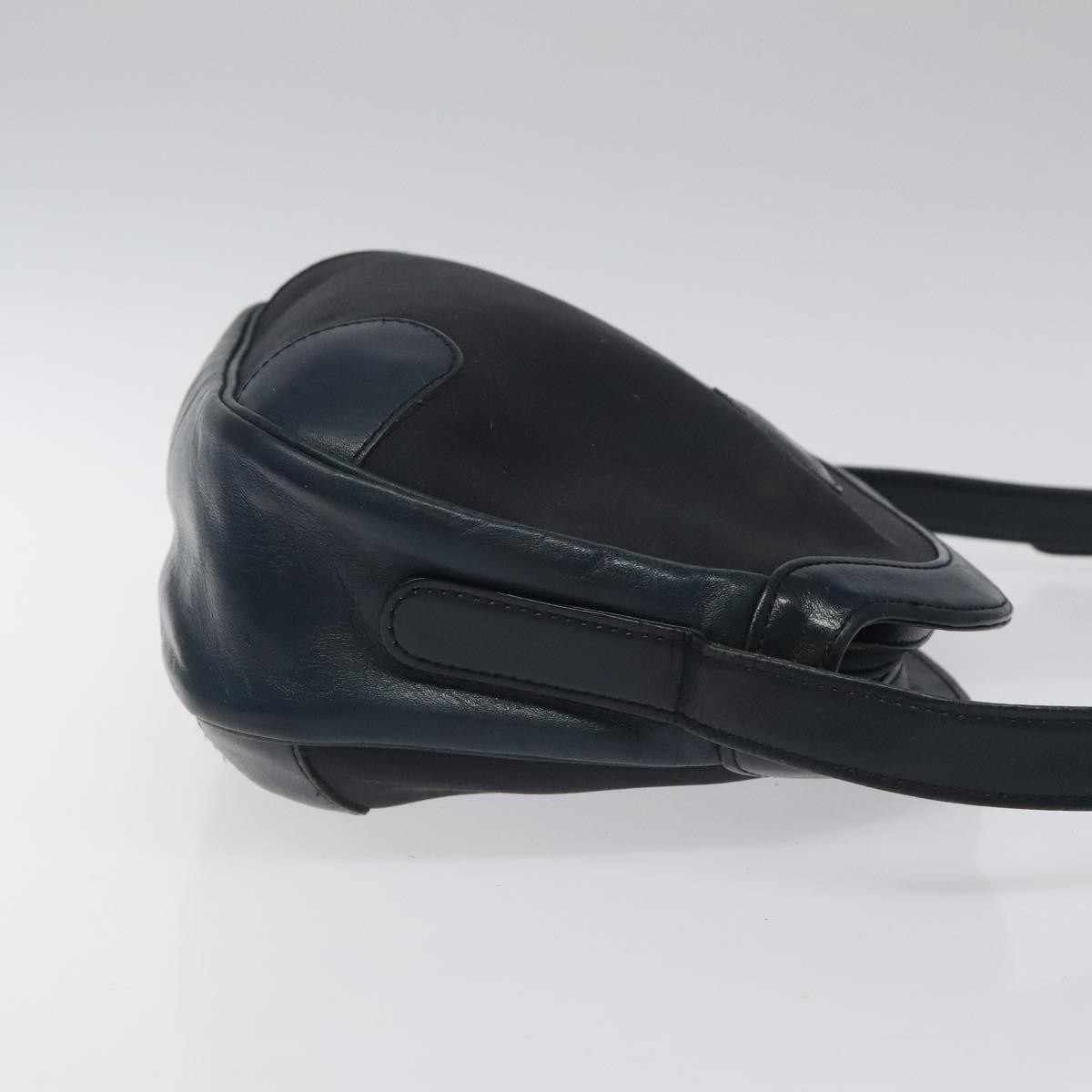 Burberry Vintage Shoulder Bag Navy Canvas Good condition - Inside View