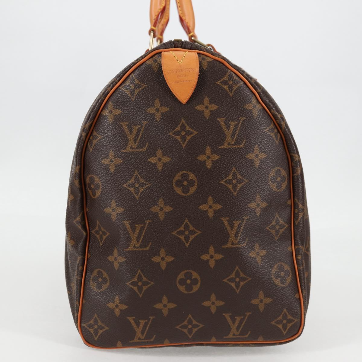 Louis Vuitton Speedy Handbag Brown Leather Good condition - Model View