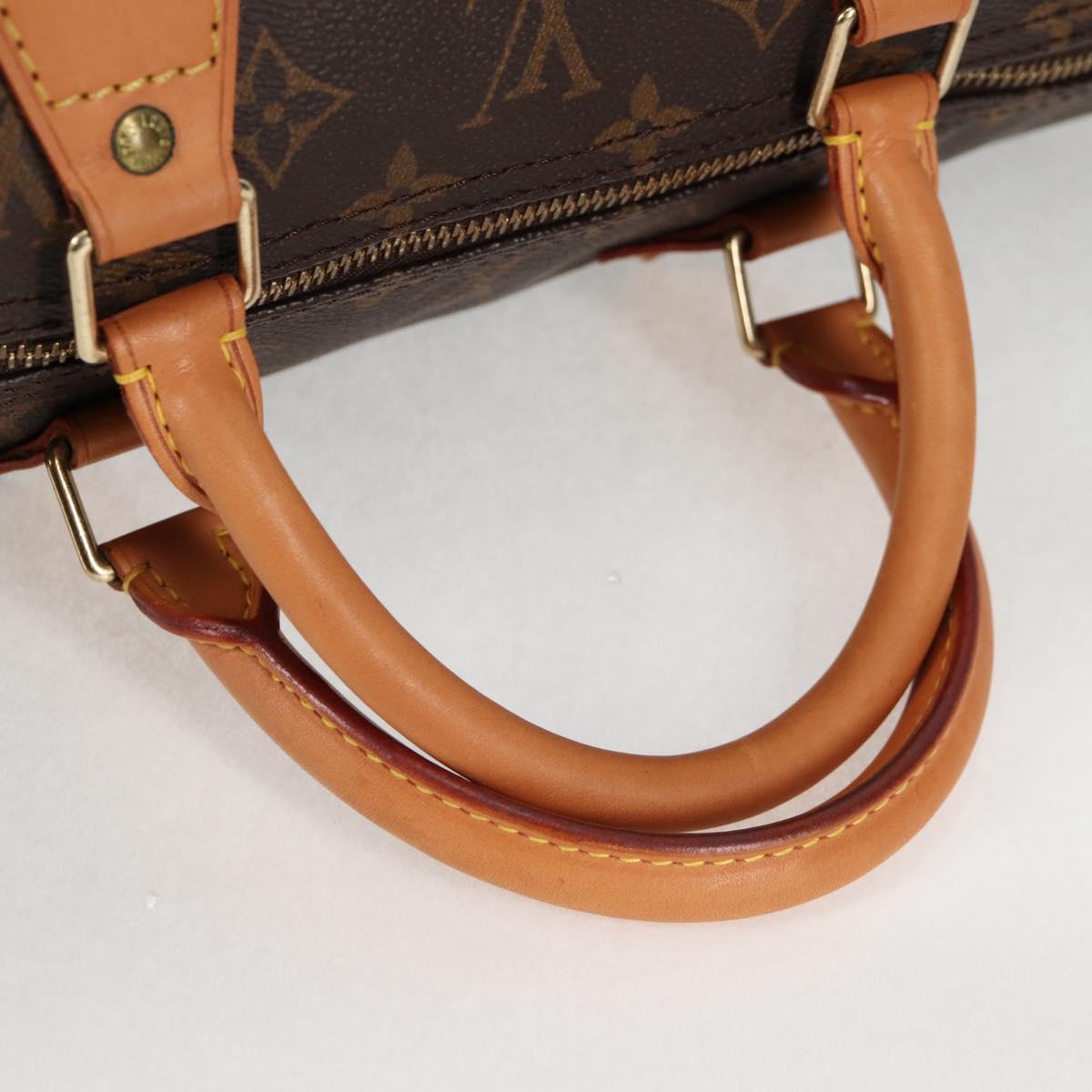 Louis Vuitton Speedy Handbag Brown Leather Good condition - Box View