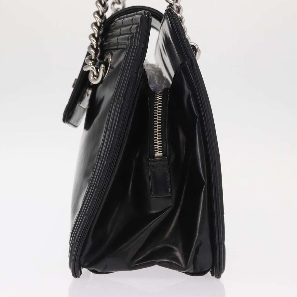 Chanel Boy Tote Black Leather Fair condition - Inside View