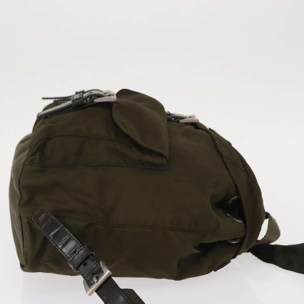 Prada Double Front Pocket Backpack Khaki Good condition - Inside View
