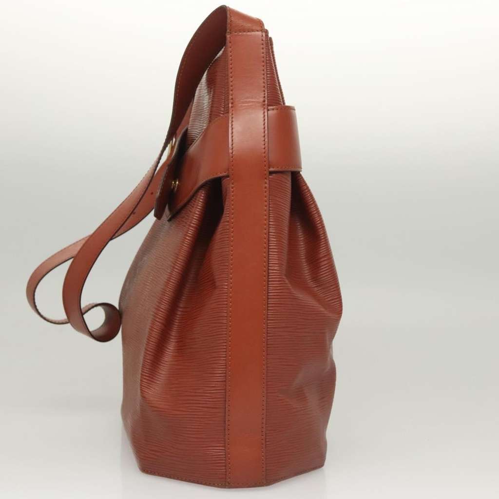 Louis Vuitton Vintage Sac d'Epaule Handbag Brown Leather Good condition - Inside View