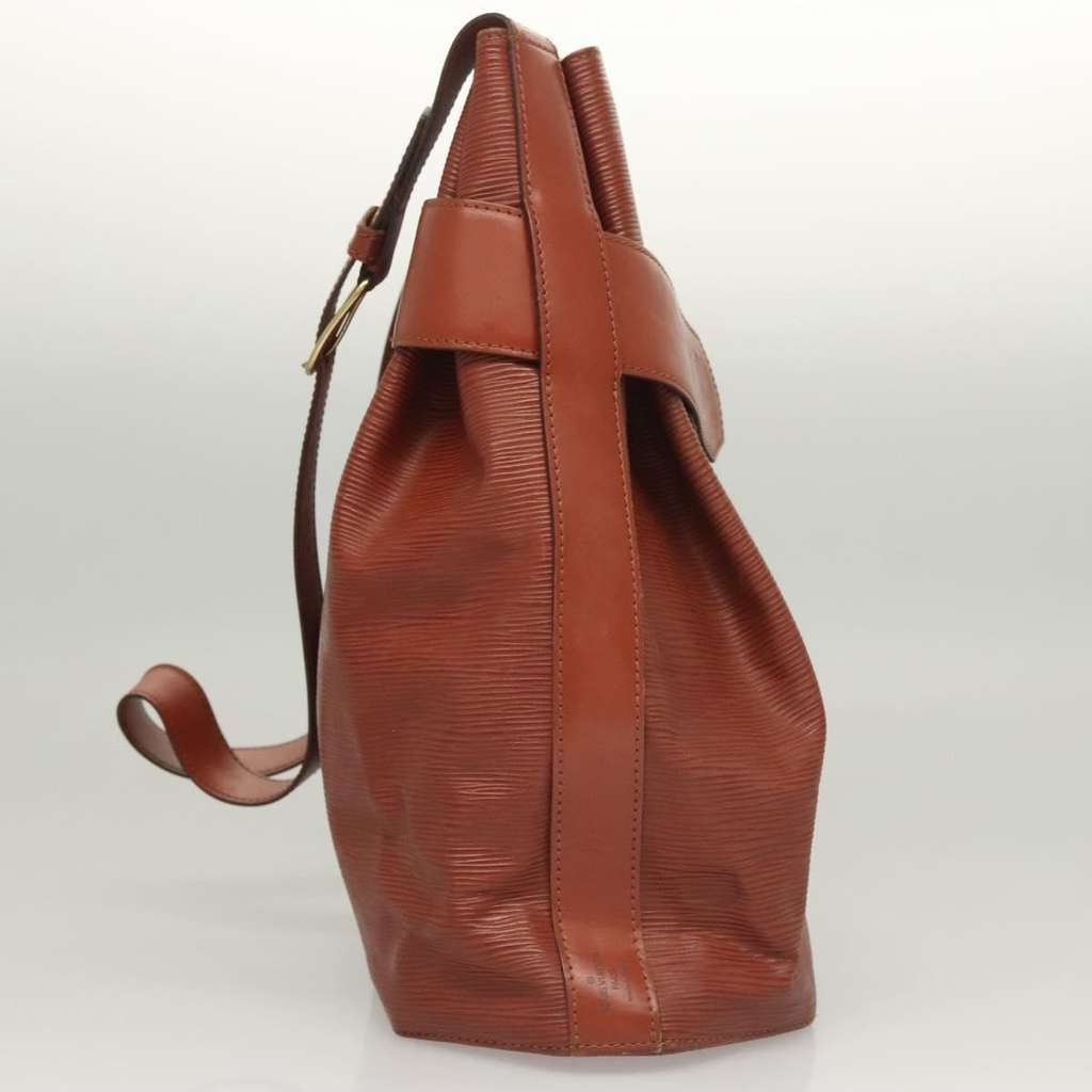 Louis Vuitton Vintage Sac d'Epaule Handbag Brown Leather Good condition - Model View