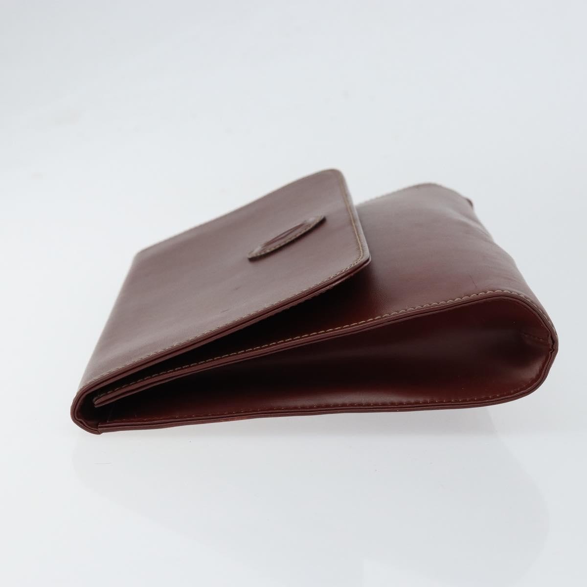 Cartier Must de Cartier Clutch bag Burgundy Leather Good condition - Model View