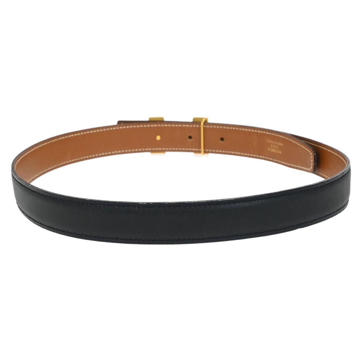 Hermès Constance Reversible Belt Black Good condition - Back View