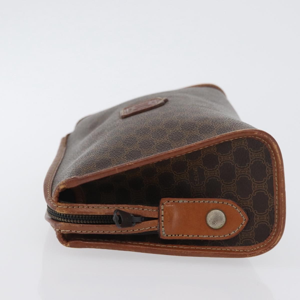 Celine Macadam Pochette Brown Canvas Fair condition - Model View