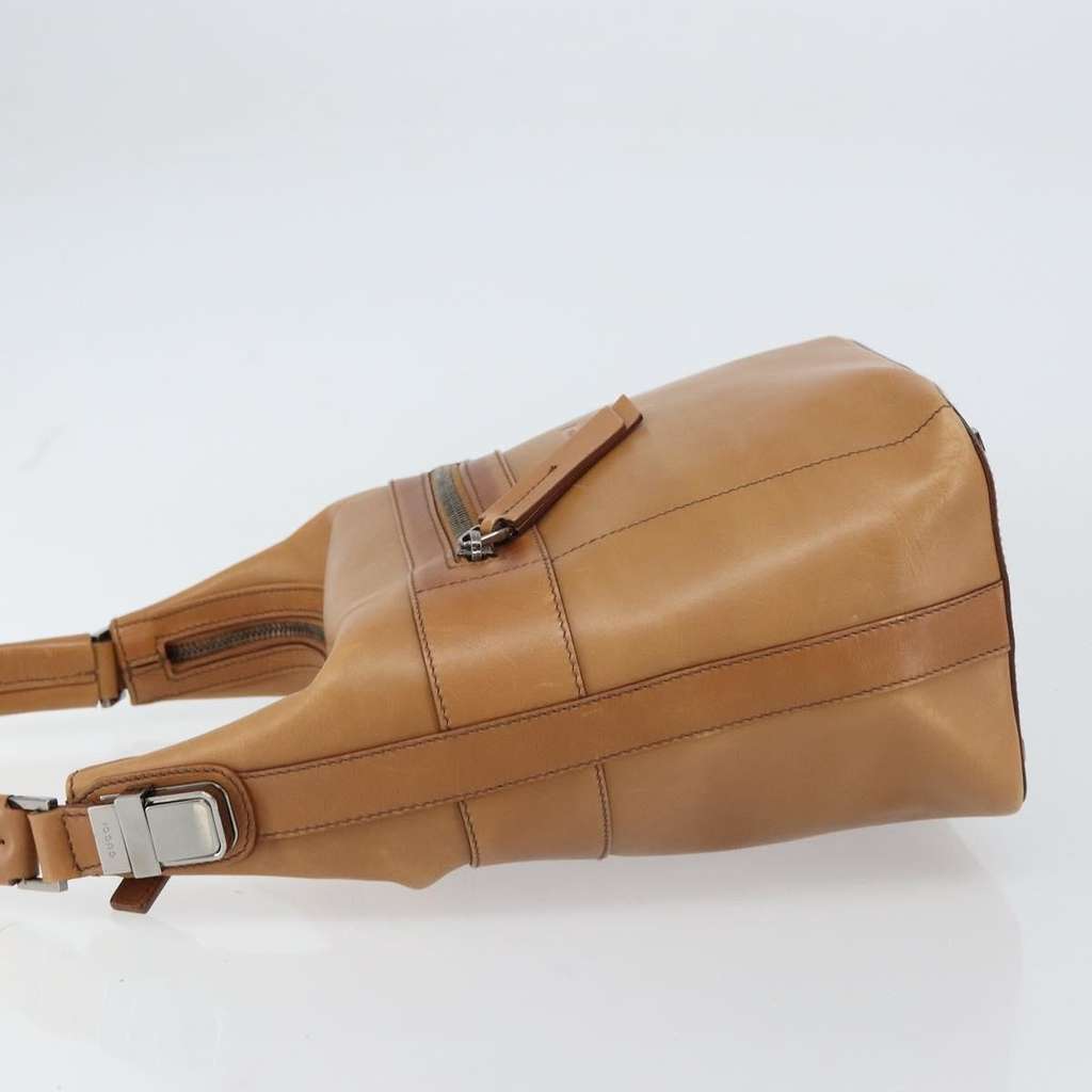 Gucci Vintage Handbag Brown Leather Good condition - Model View