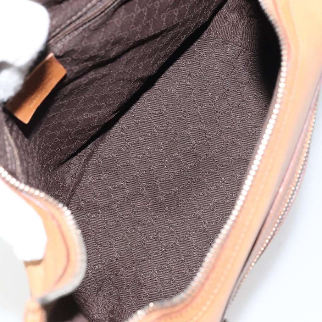 Gucci Vintage Handbag Brown Leather Good condition - Box View