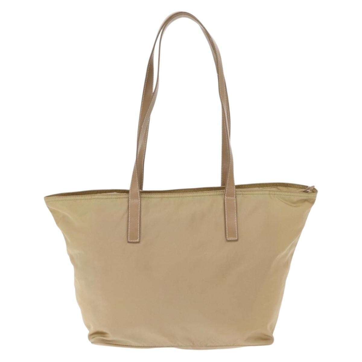 Prada Vintage Zip Tote Beige Fair condition - Back View