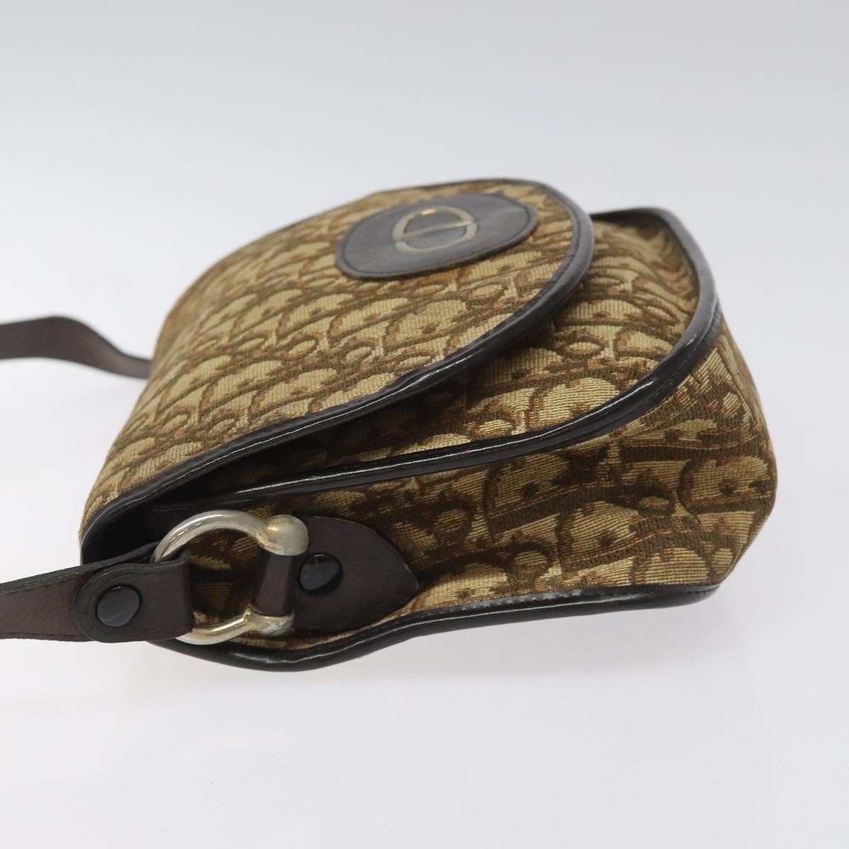 Christian Dior Vintage CD trotter Shoulder bag Brown Canvas Good condition - Box View