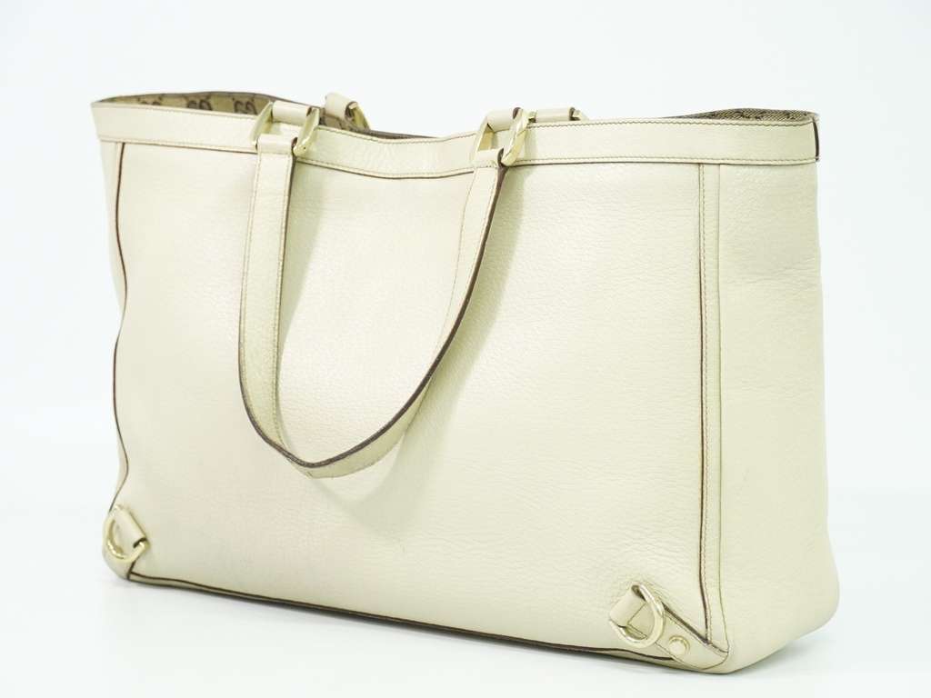 Gucci Abbey Ecru Leather Good condition - Back View