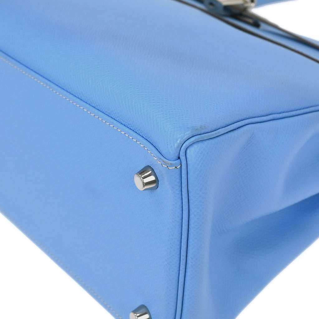 Hermès Kelly Handbag Blue Leather Good condition - Inside View