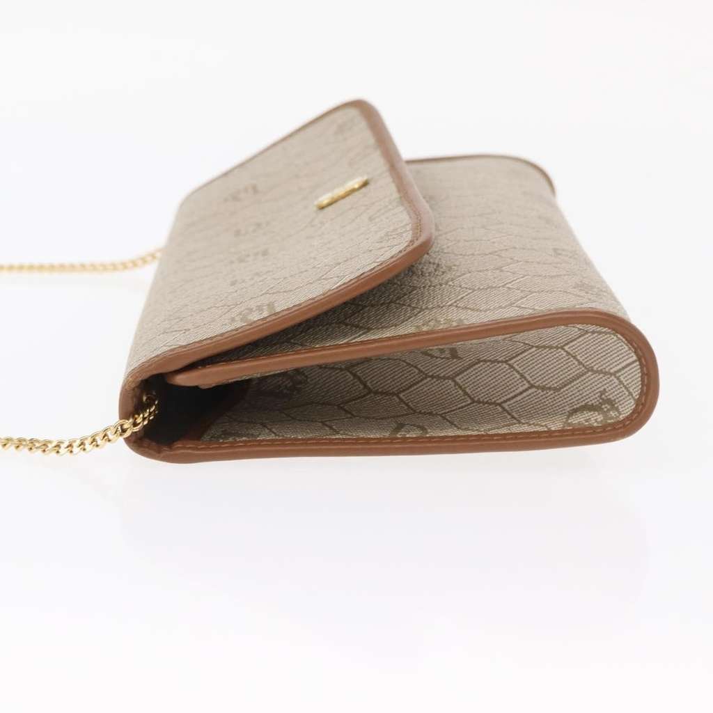 Christian Dior Vintage Honeycomb Flap Crossbody Bag Beige Canvas Good condition - Model View