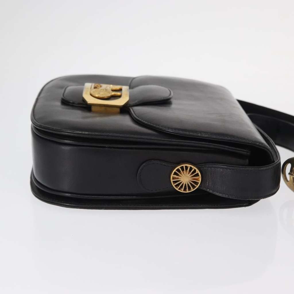 Celine Vintage Carriage Flap Bag Black Leather Fair condition - Inside View