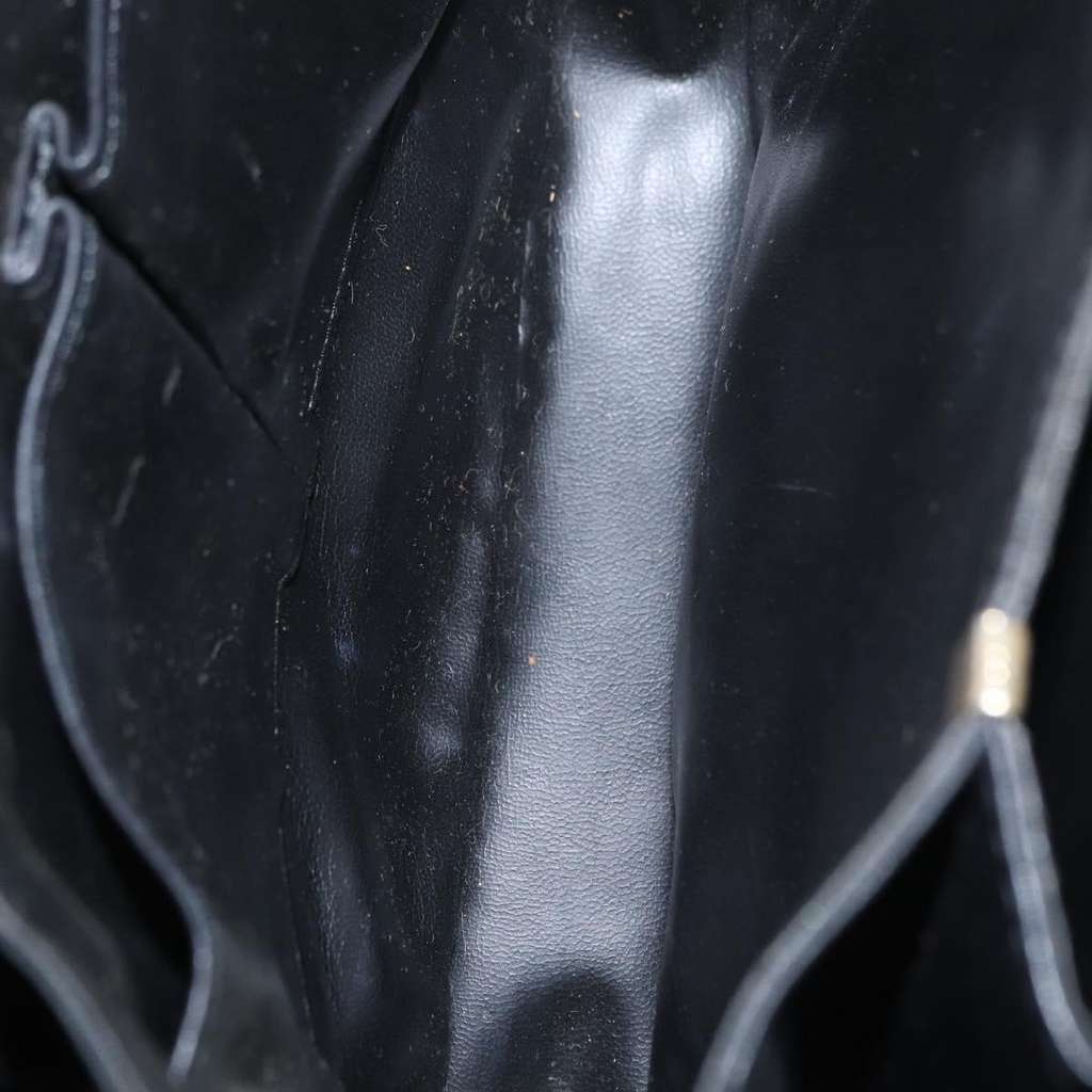 Celine Vintage Carriage Flap Bag Black Leather Fair condition - Box View