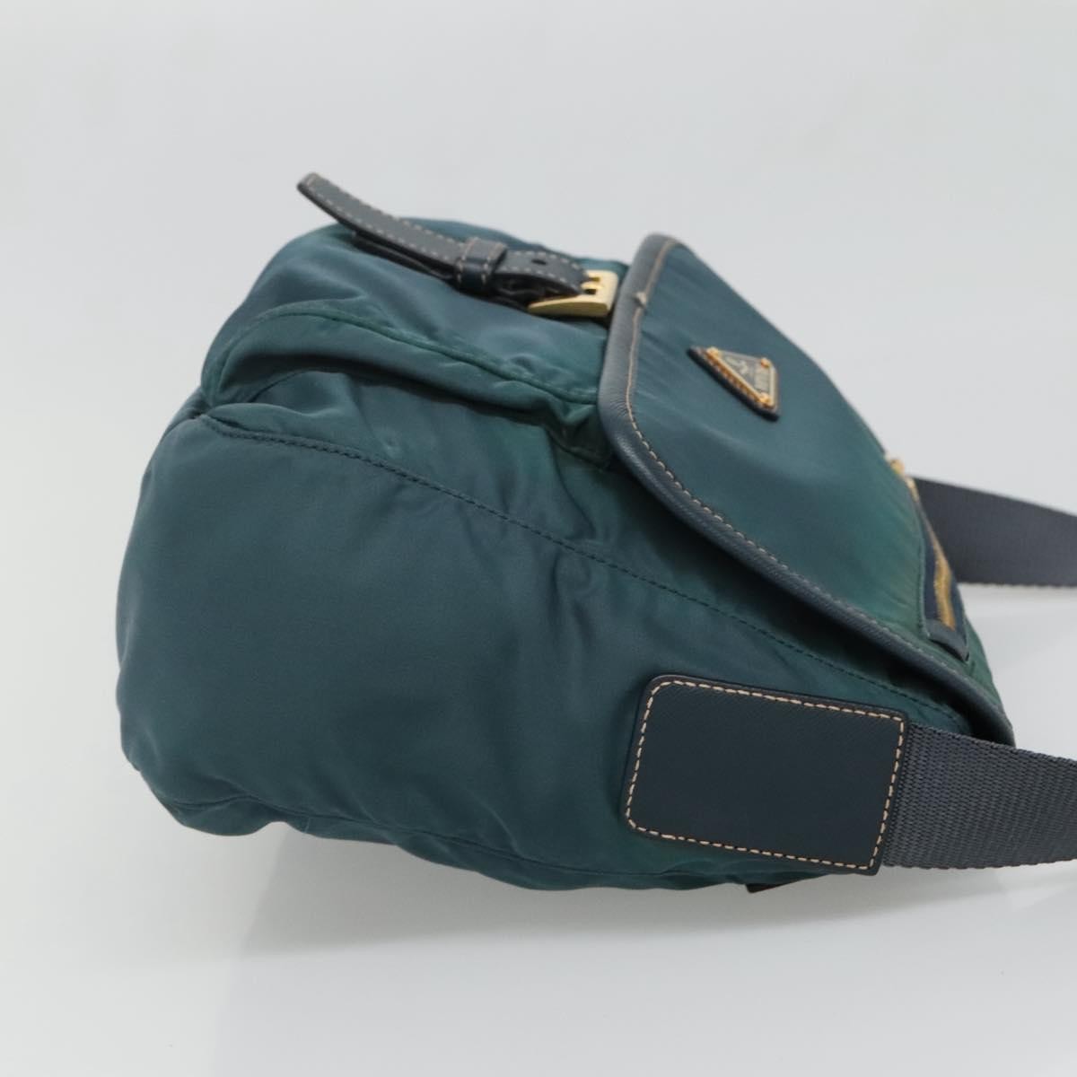 Prada Buckle Messenger Bag Green Good condition - Inside View