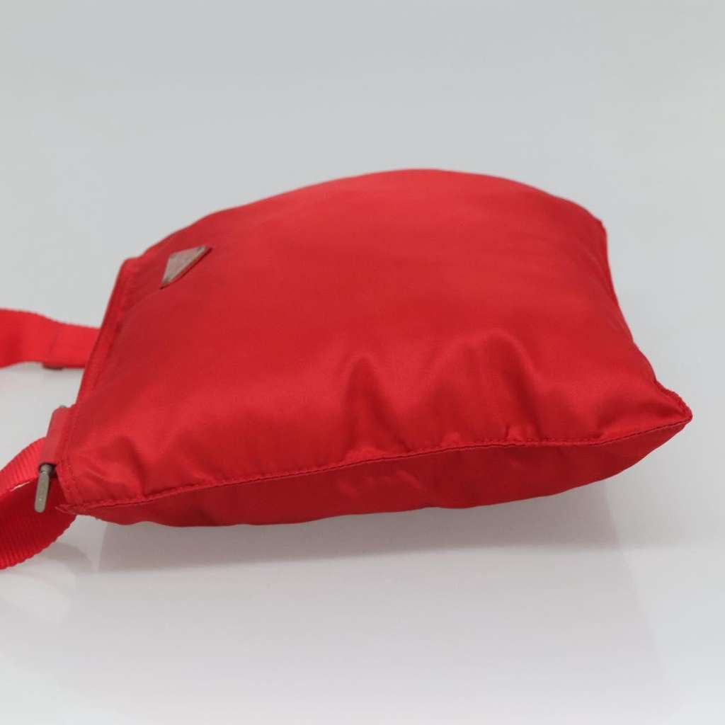 Prada Zip Top Messenger Bag Red Good condition - Model View