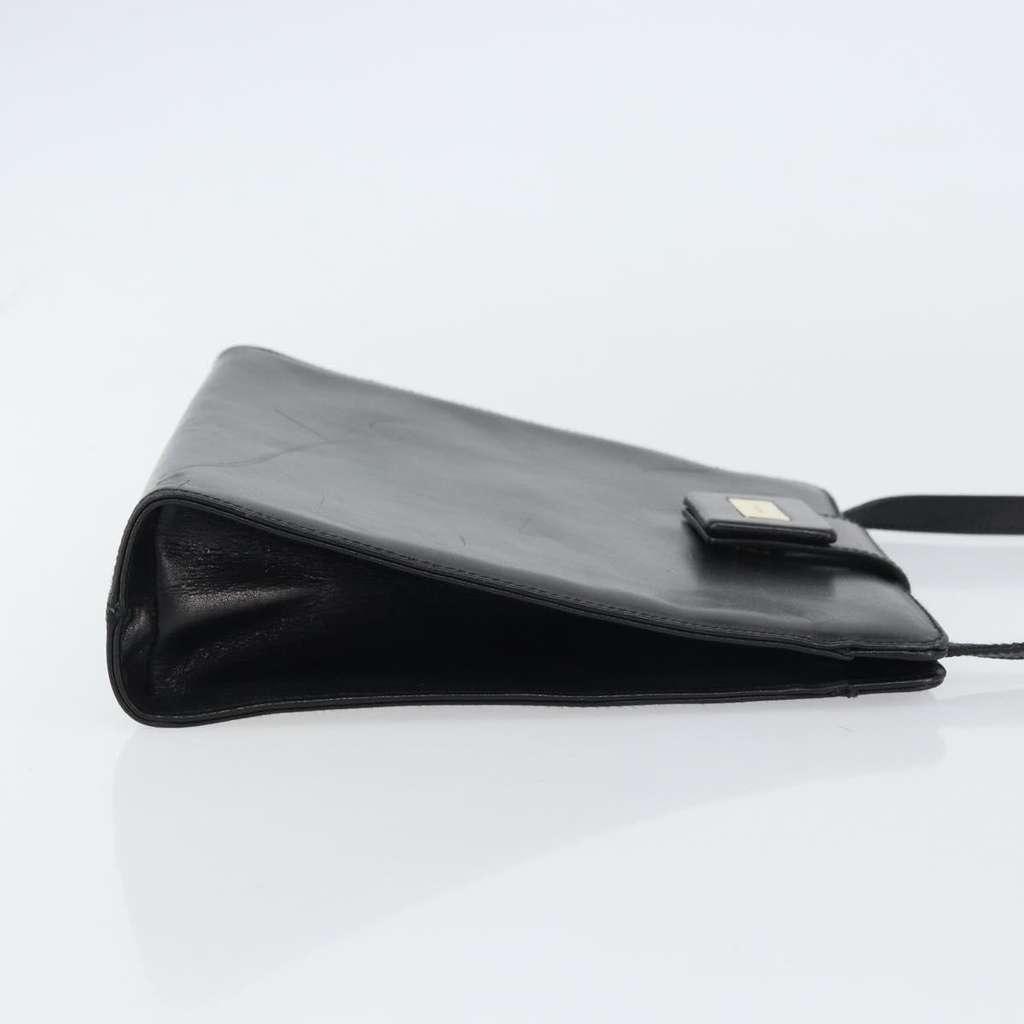 Salvatore Ferragamo Vintage Shoulder Bag Black Leather Good condition - Inside View