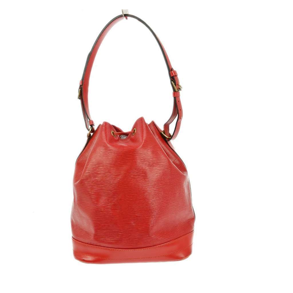 Louis Vuitton Noe Handbag Red Leather Fair condition - Back View