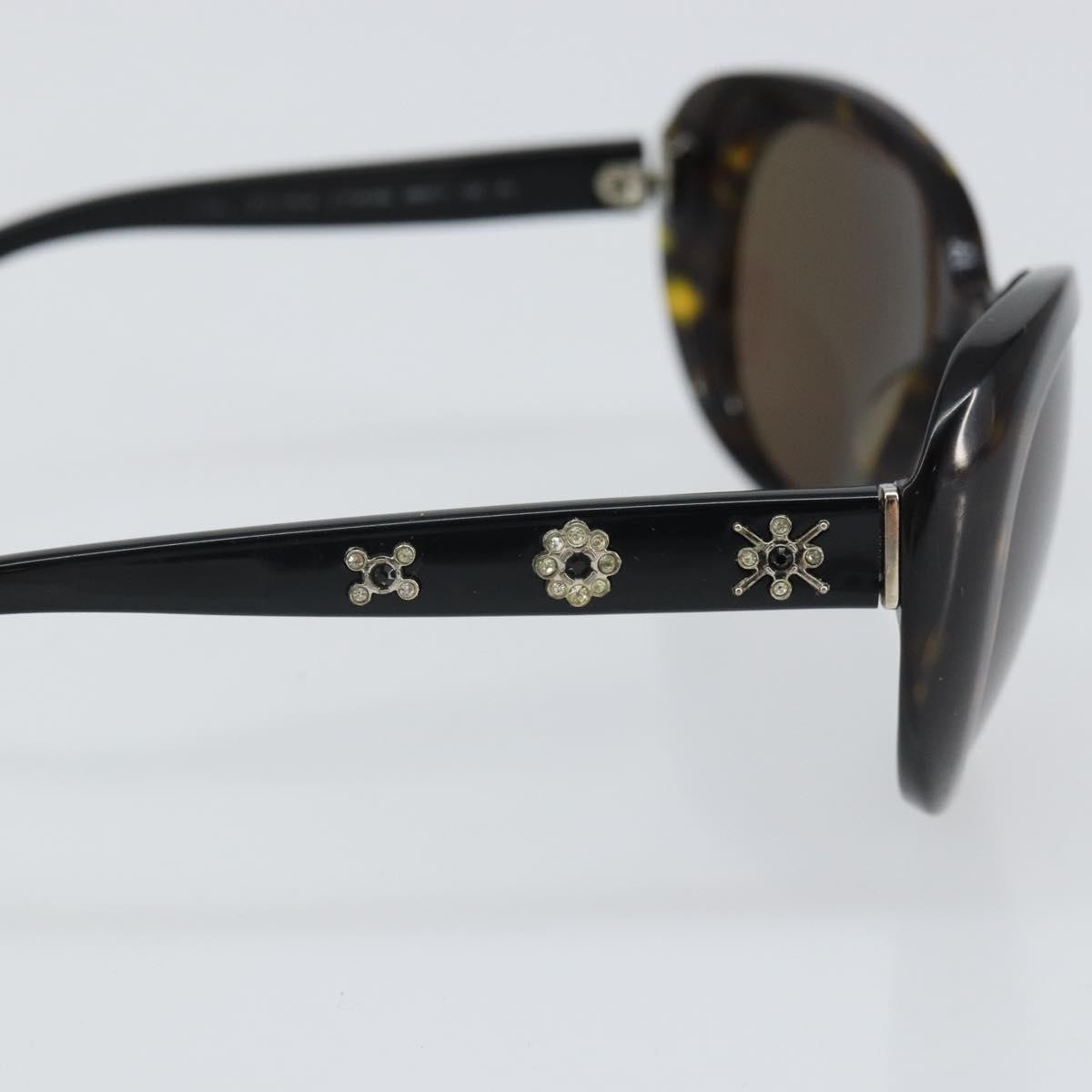 Chanel Logo CC Sunglasses Black Plastic Fair condition - Box View