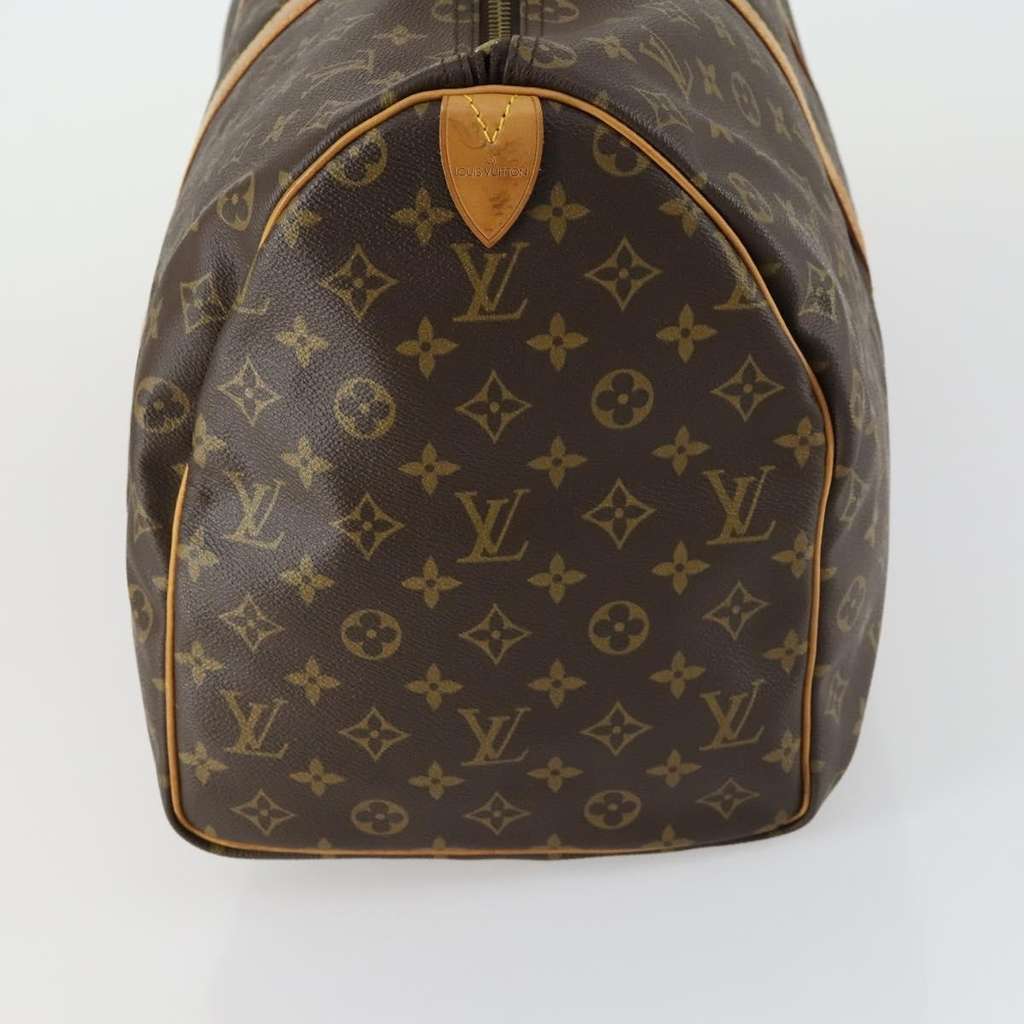 Louis Vuitton Keepall Bag Brown Canvas Fair condition - Model View