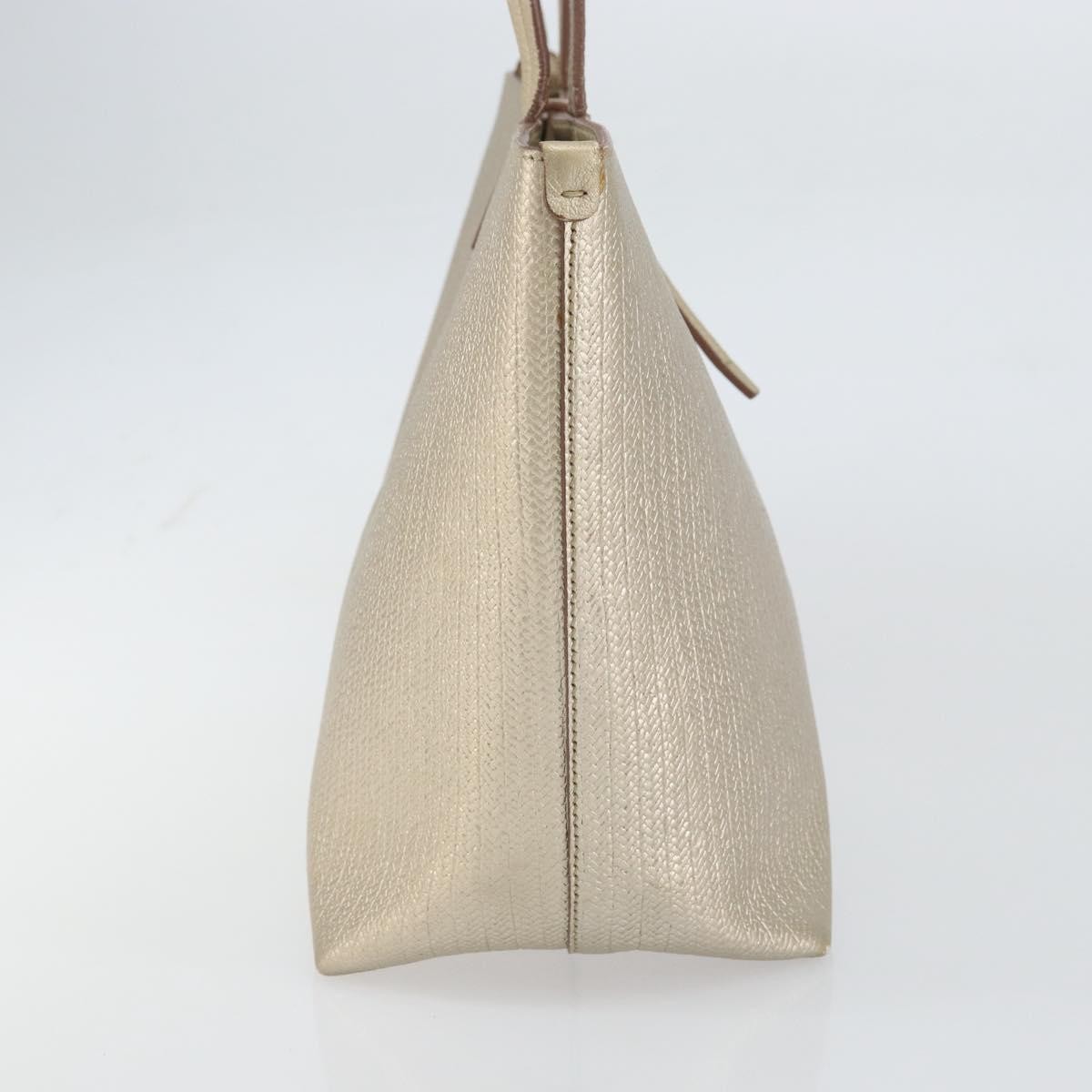 Salvatore Ferragamo Gancini Tote Gold Leather Good condition - Inside View